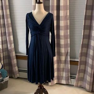 Bailey 44/ anthro long sleeved soft blue dress-XSP